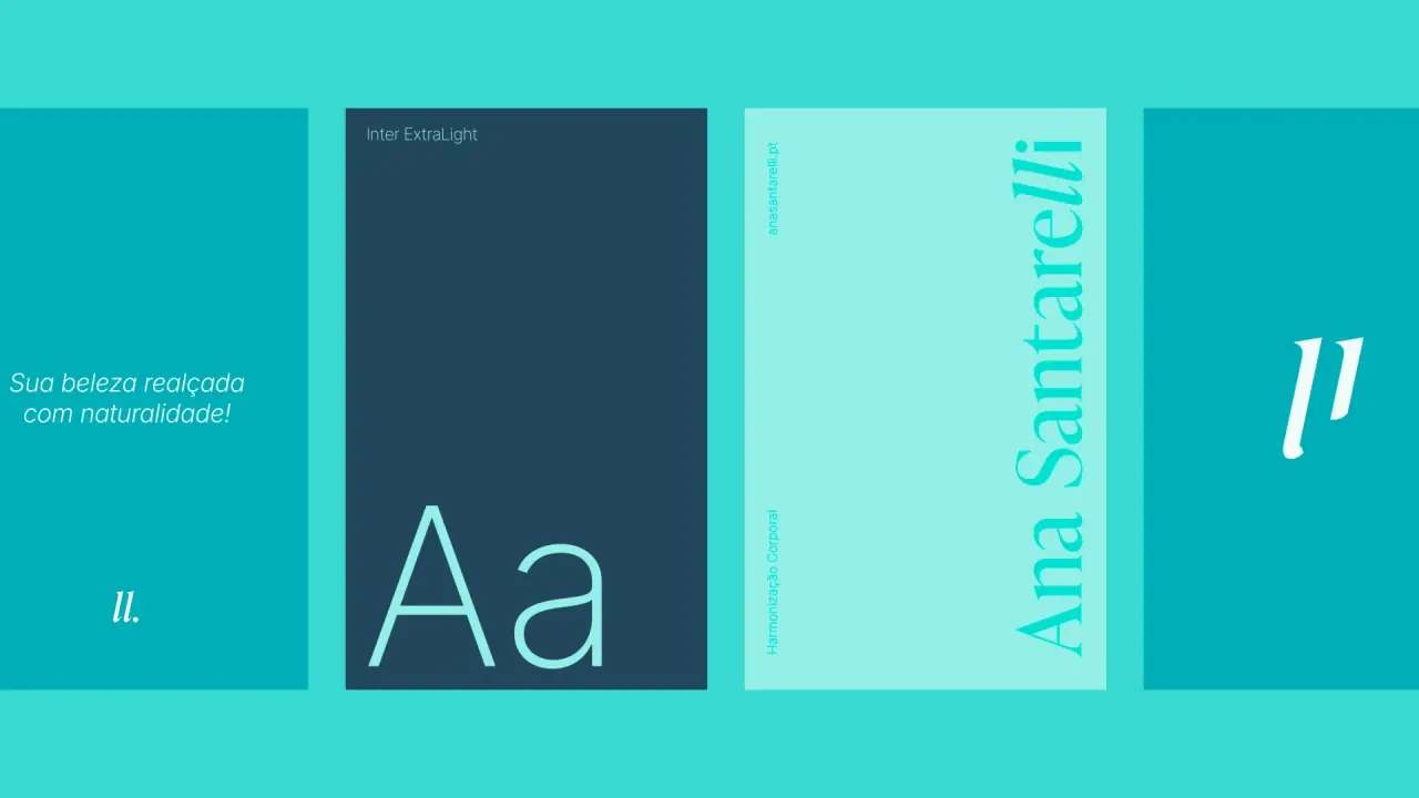 Ana Santarelli — aplicação 4 da identidade visual