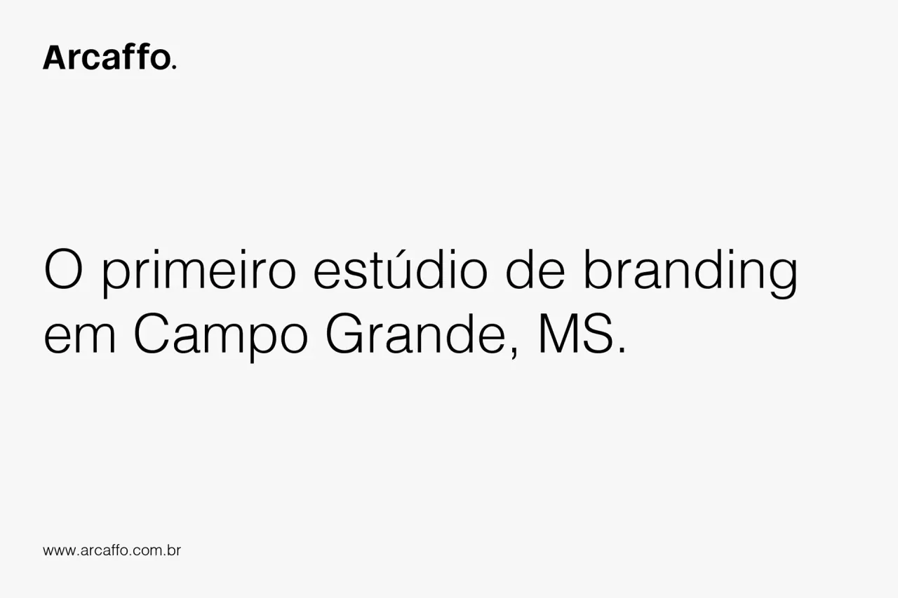 Arcaffo. — aplicação 17 da identidade visual