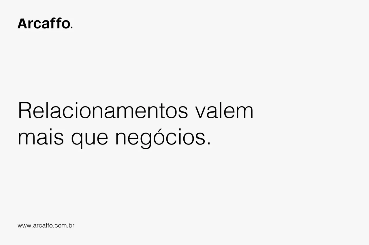 Arcaffo. — aplicação 20 da identidade visual