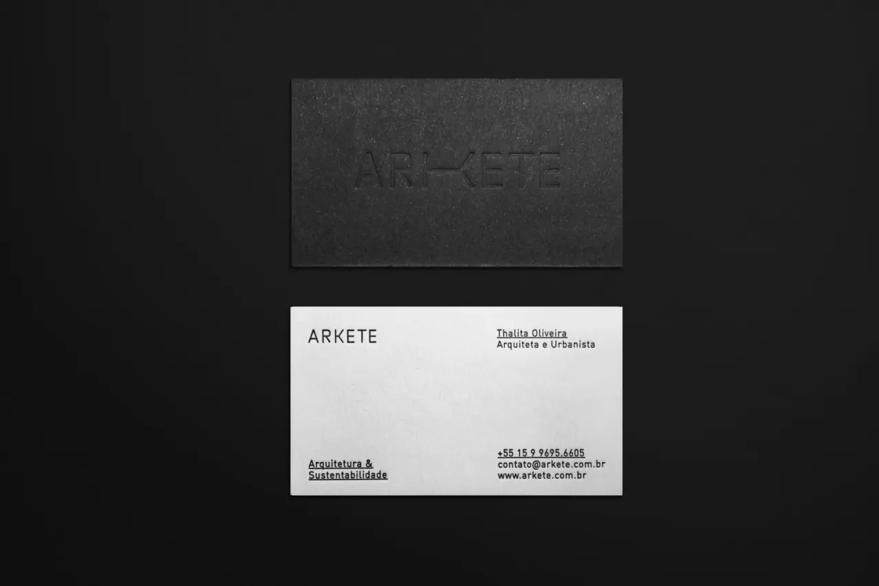 Arkete — aplicação 3 da identidade visual