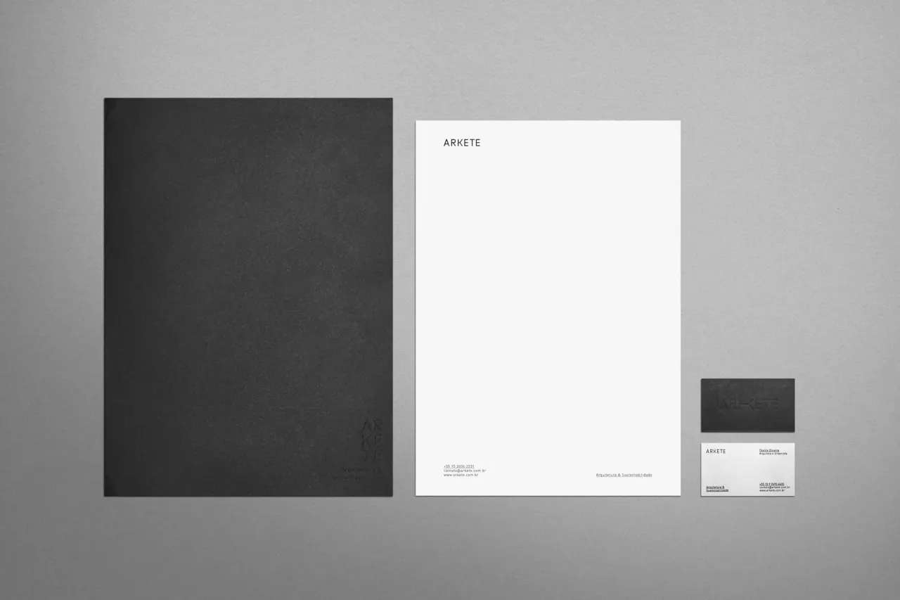 Arkete — aplicação 8 da identidade visual