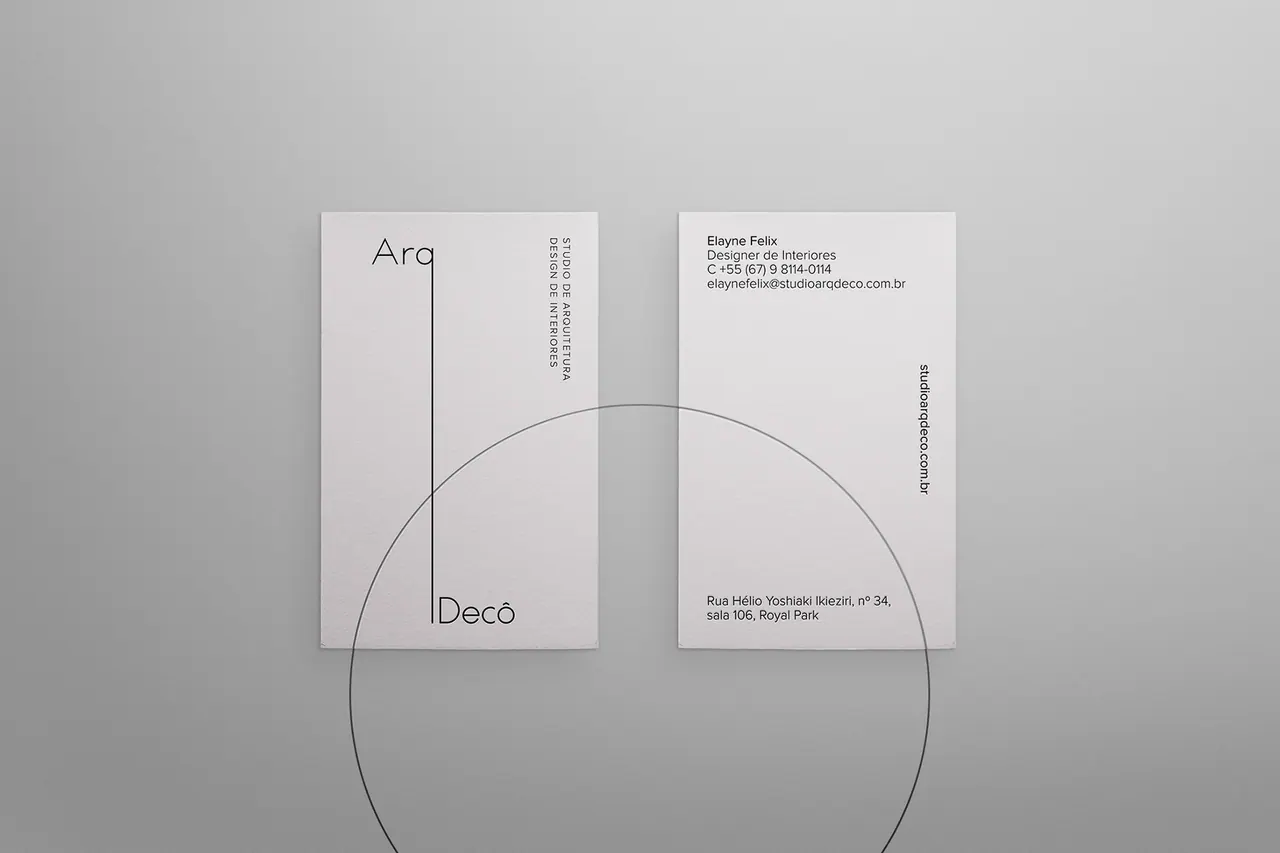 ArqDecô — aplicação 2 da identidade visual