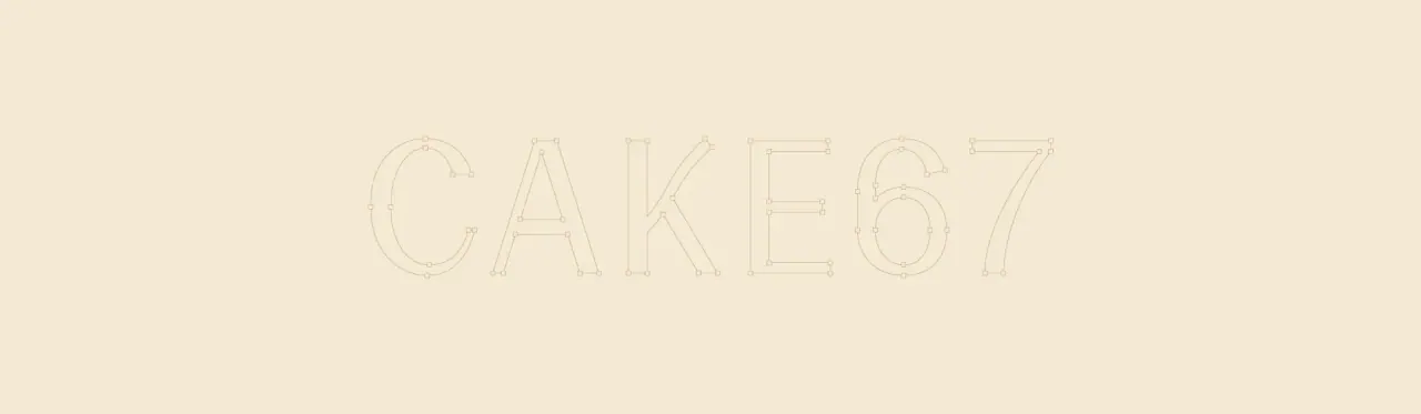 Cake67 — aplicação 4 da identidade visual