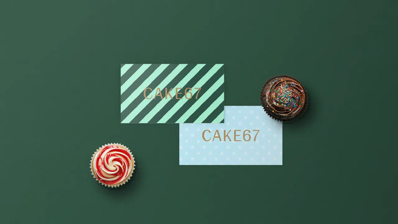 Cake67 — aplicação 10 da identidade visual
