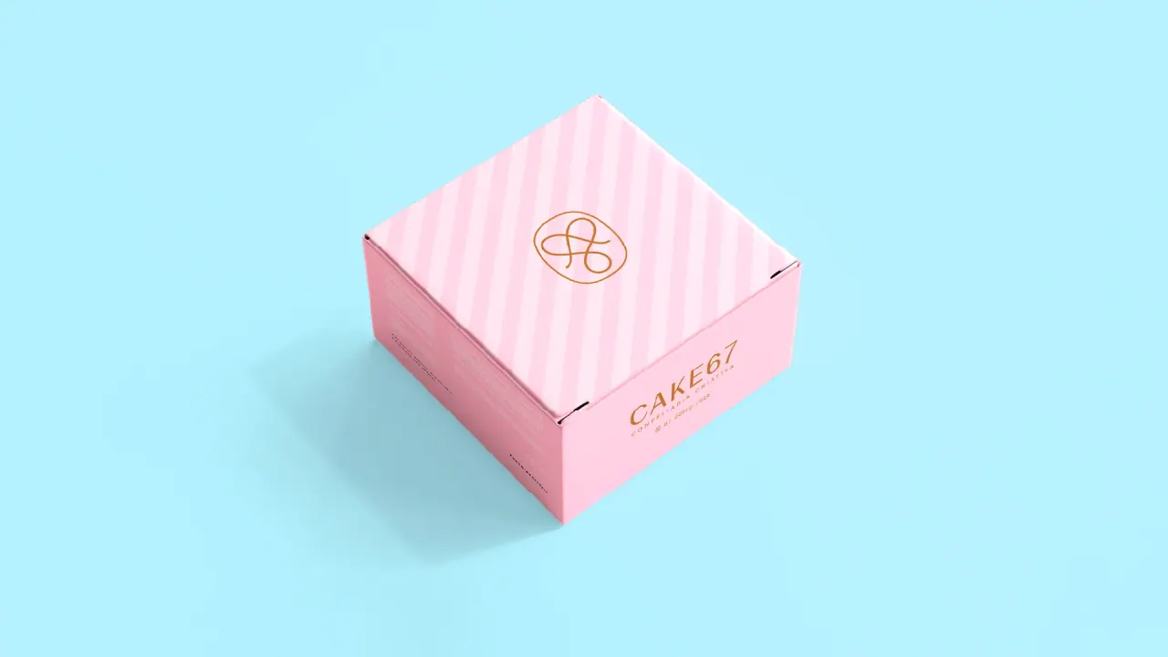 Cake67 — aplicação 12 da identidade visual
