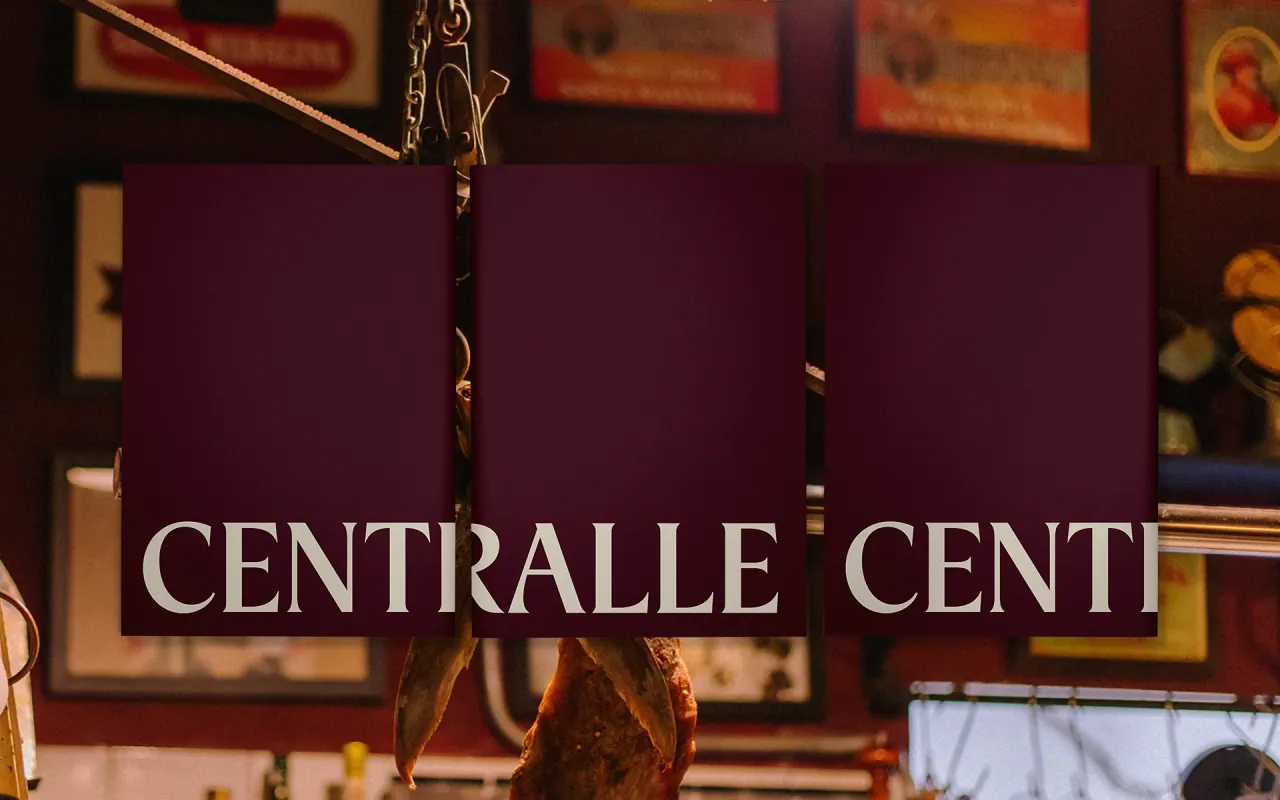 Centralle Osteria — aplicação 3 da identidade visual