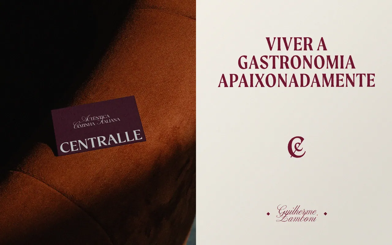 Centralle Osteria — aplicação 4 da identidade visual