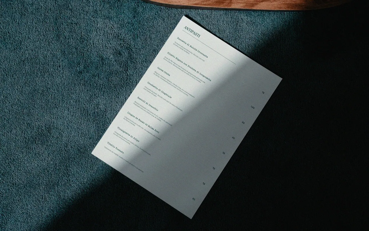 Centralle Osteria — aplicação 9 da identidade visual