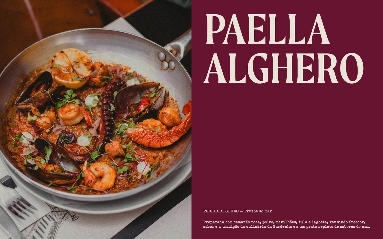 Centralle Osteria — aplicação 10 da identidade visual