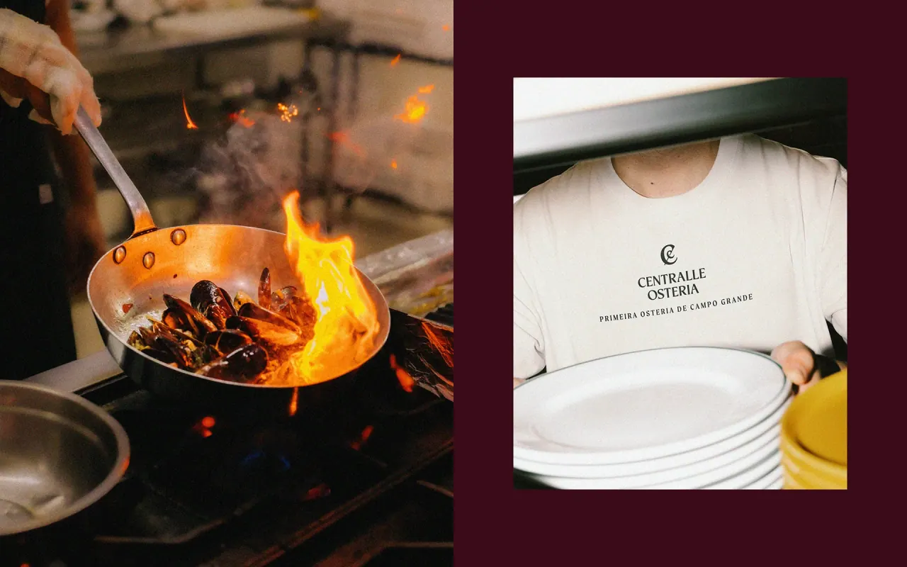 Centralle Osteria — aplicação 12 da identidade visual