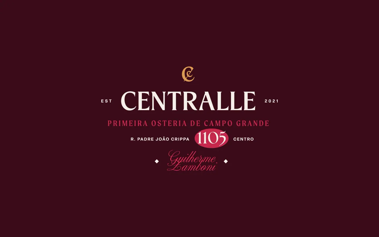 Centralle Osteria — aplicação 15 da identidade visual