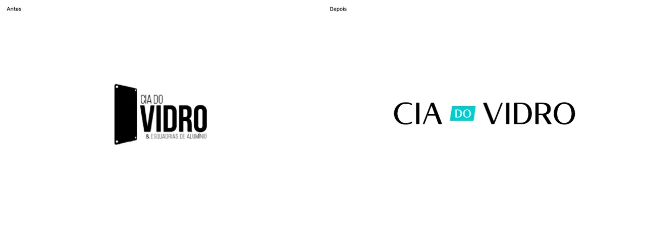 Cia do Vidro — aplicação 3 da identidade visual