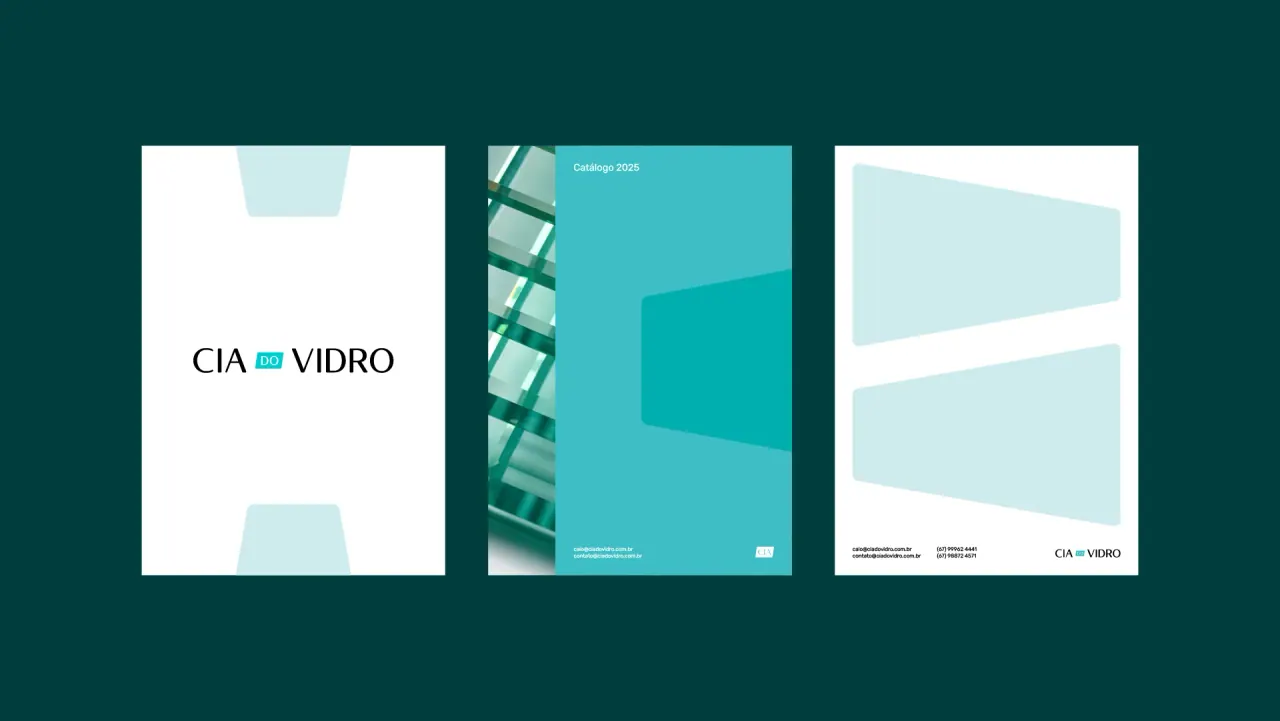 Cia do Vidro — aplicação 7 da identidade visual