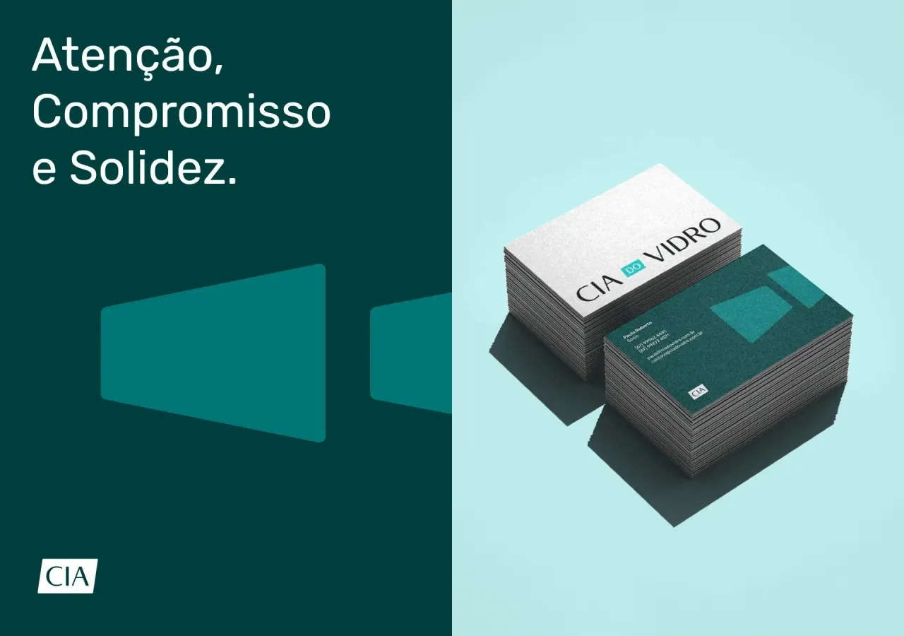 Cia do Vidro — aplicação 14 da identidade visual