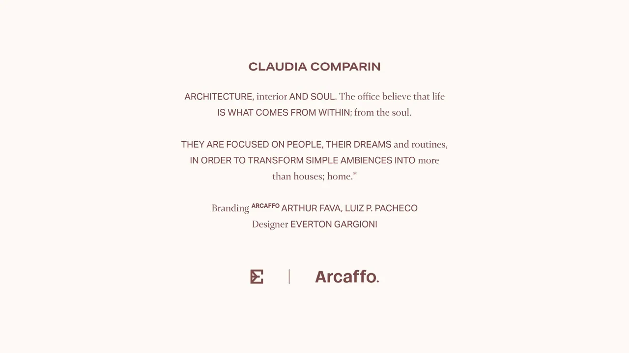 Claudia Comparin — aplicação 2 da identidade visual