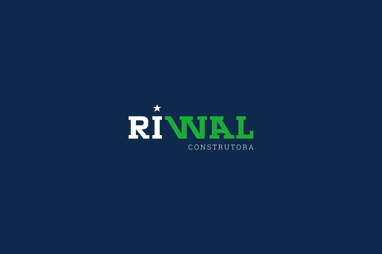 Construtora RiWal — identidade visual criada pela MILME