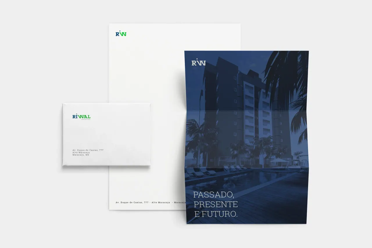 Construtora RiWal — aplicação 7 da identidade visual