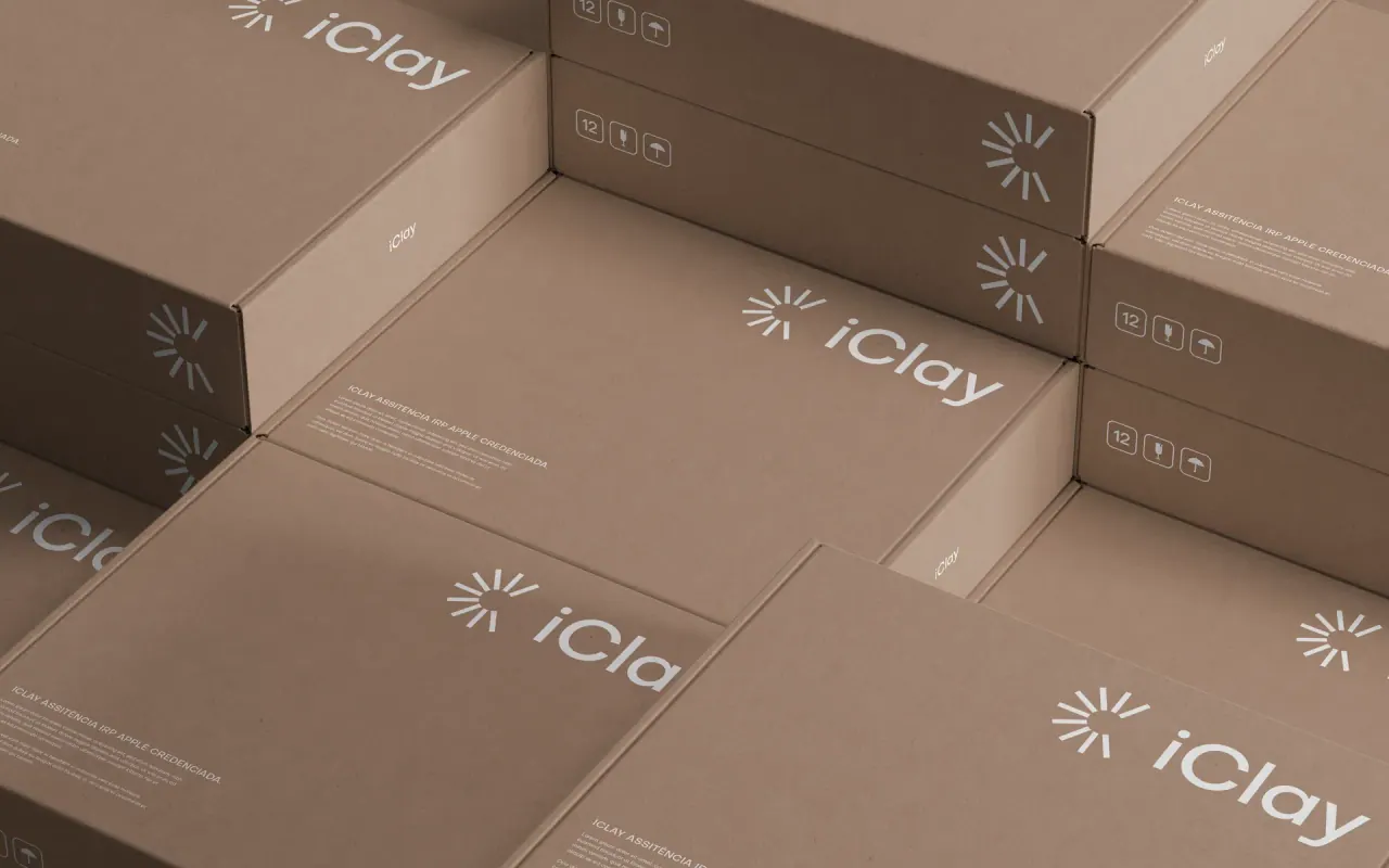 iClay — aplicação 10 da identidade visual