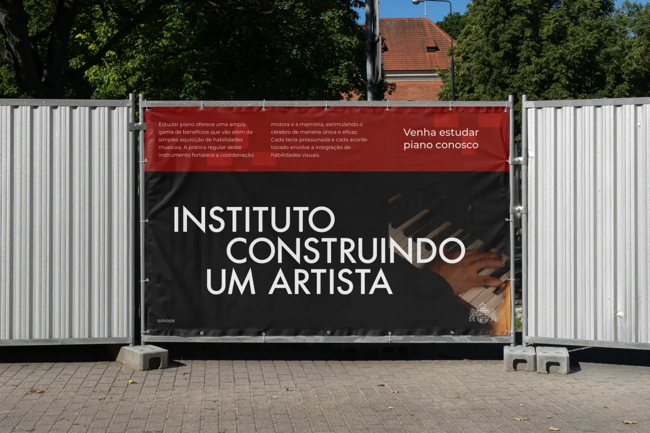 Instituto Construindo um Artista — aplicação 6 da identidade visual