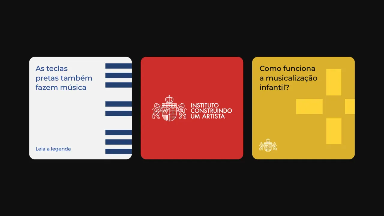 Instituto Construindo um Artista — aplicação 8 da identidade visual