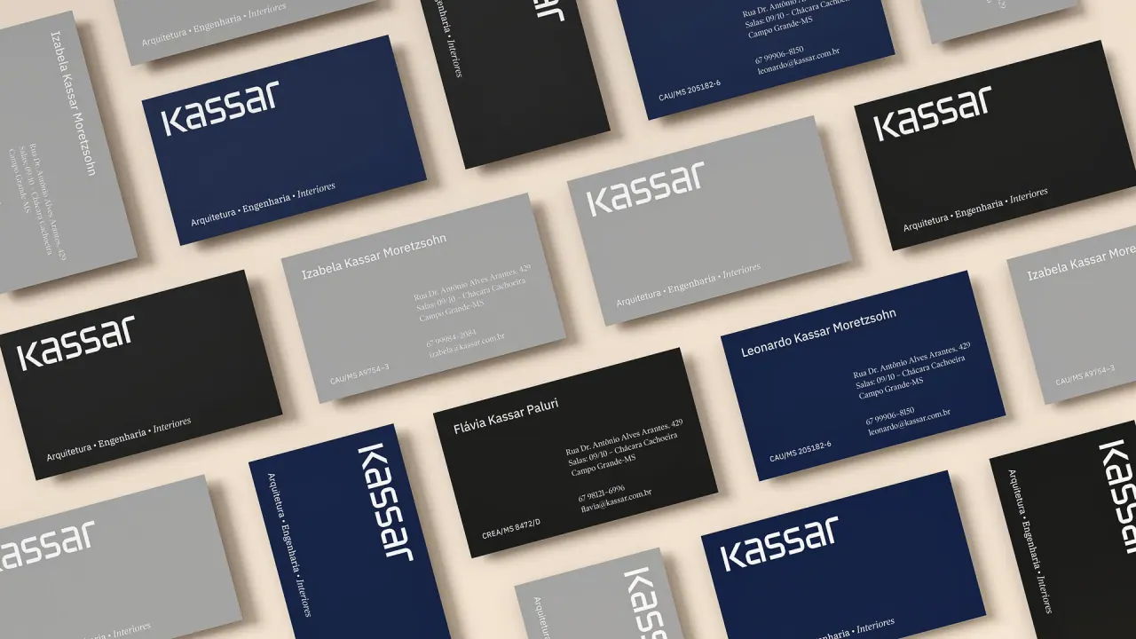 Kassar — aplicação 8 da identidade visual