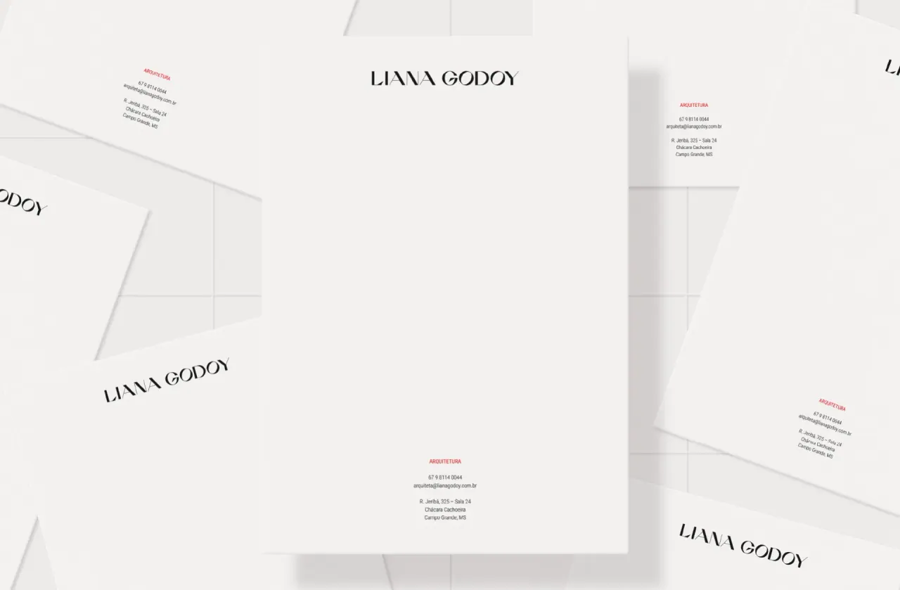 Liana Godoy — aplicação 5 da identidade visual