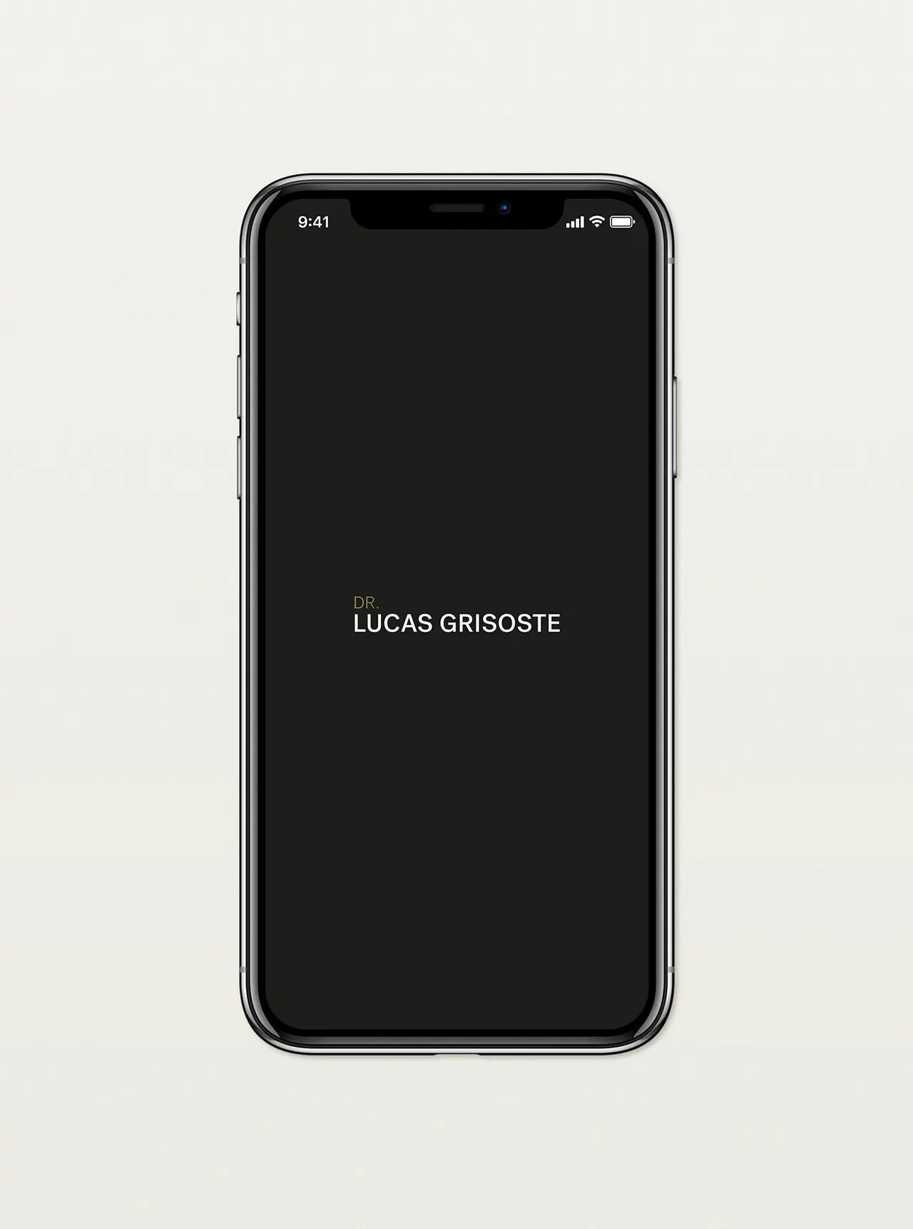 Lucas Grisoste — aplicação 4 da identidade visual