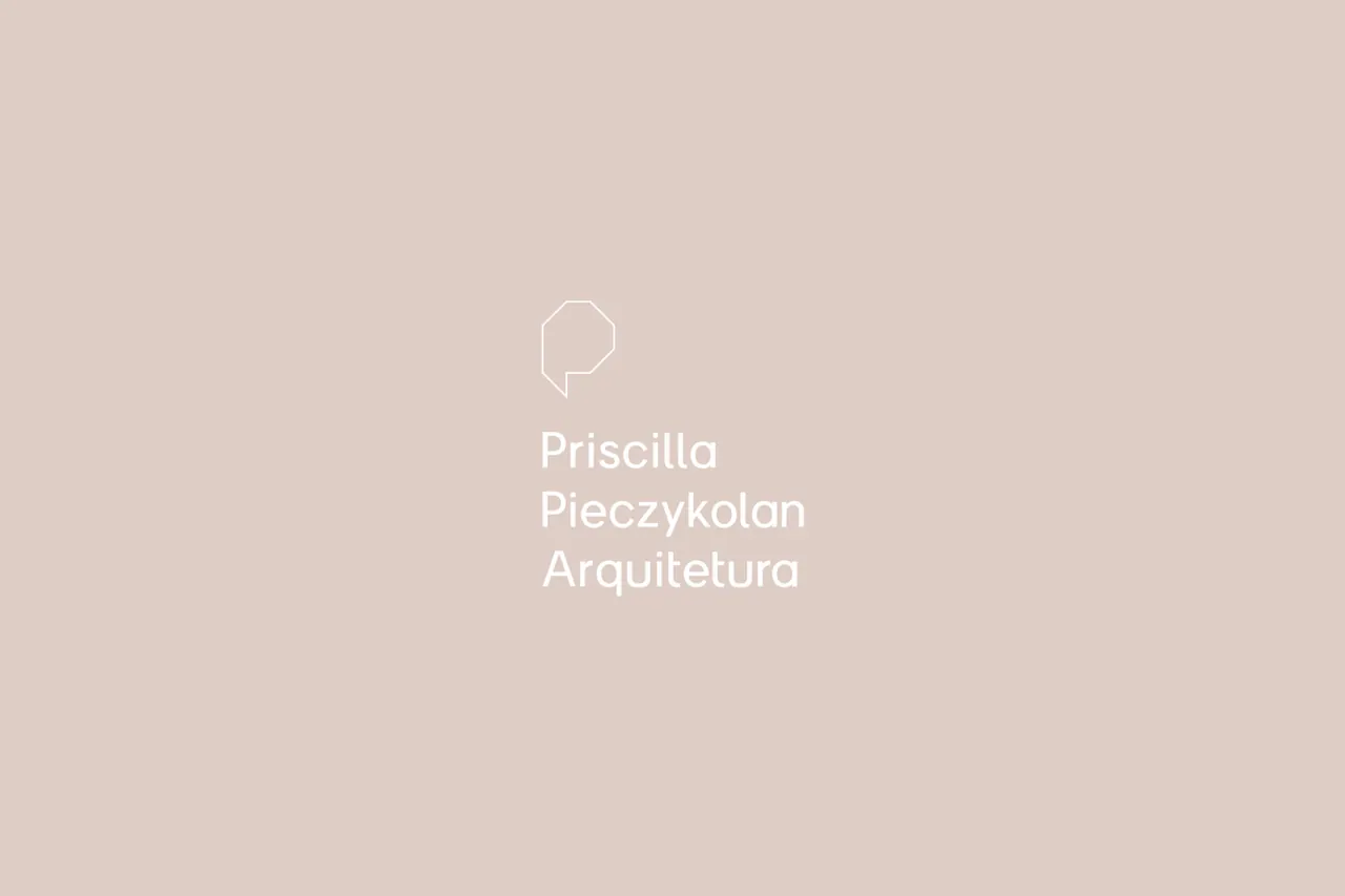 Priscila Pieczykolan Arquitetura — identidade visual criada pela MILME