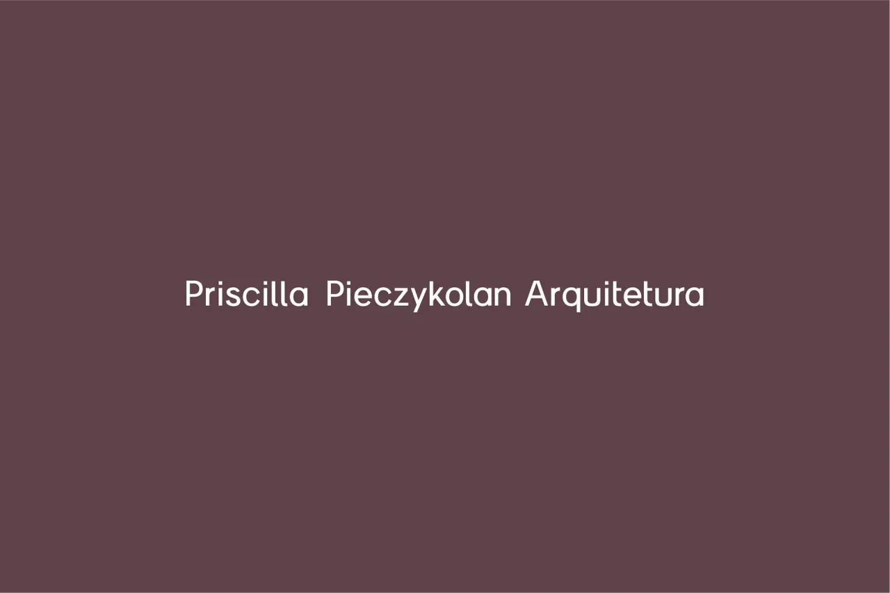 Priscila Pieczykolan Arquitetura — aplicação 4 da identidade visual