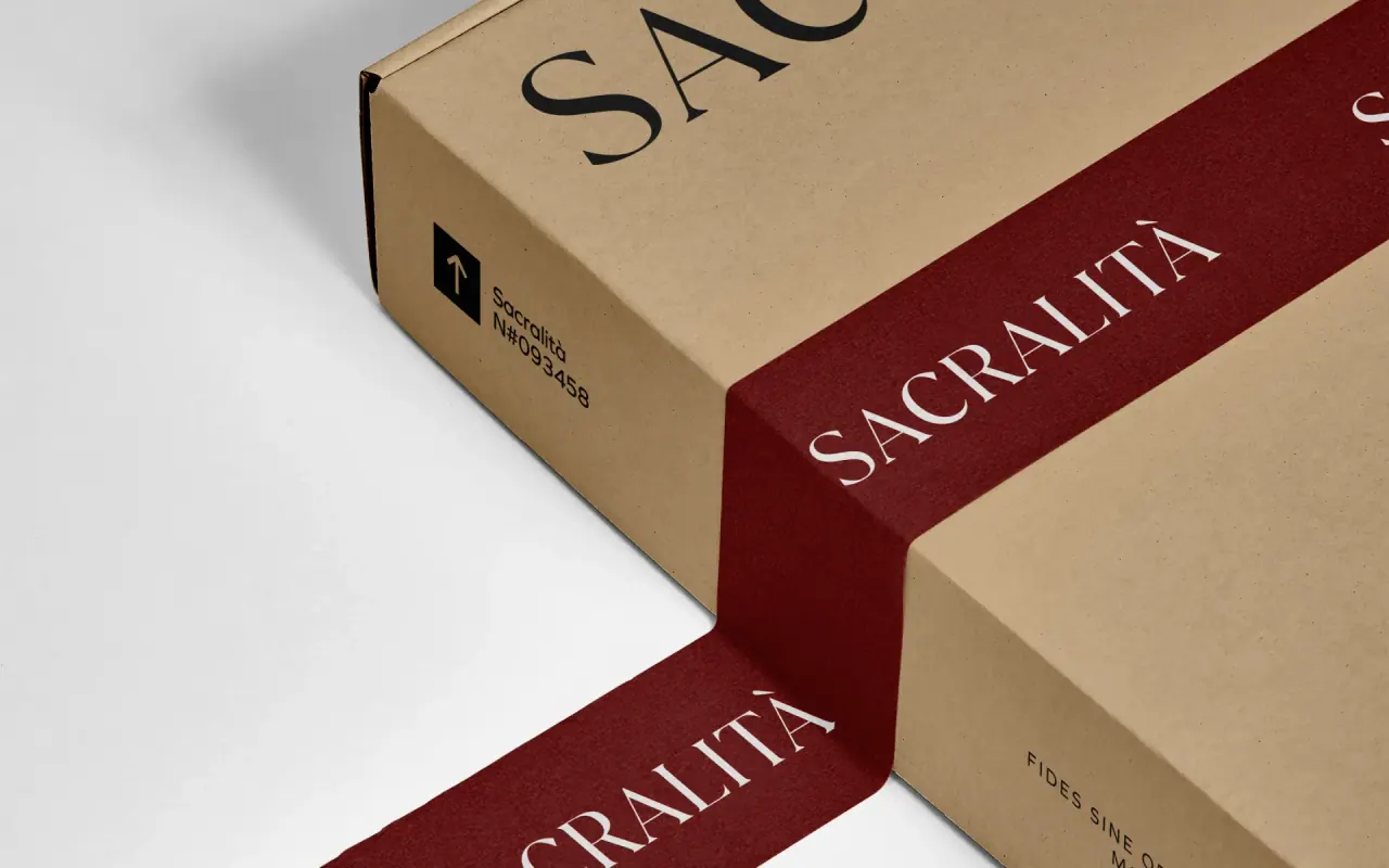 Sacralità — aplicação 16 da identidade visual