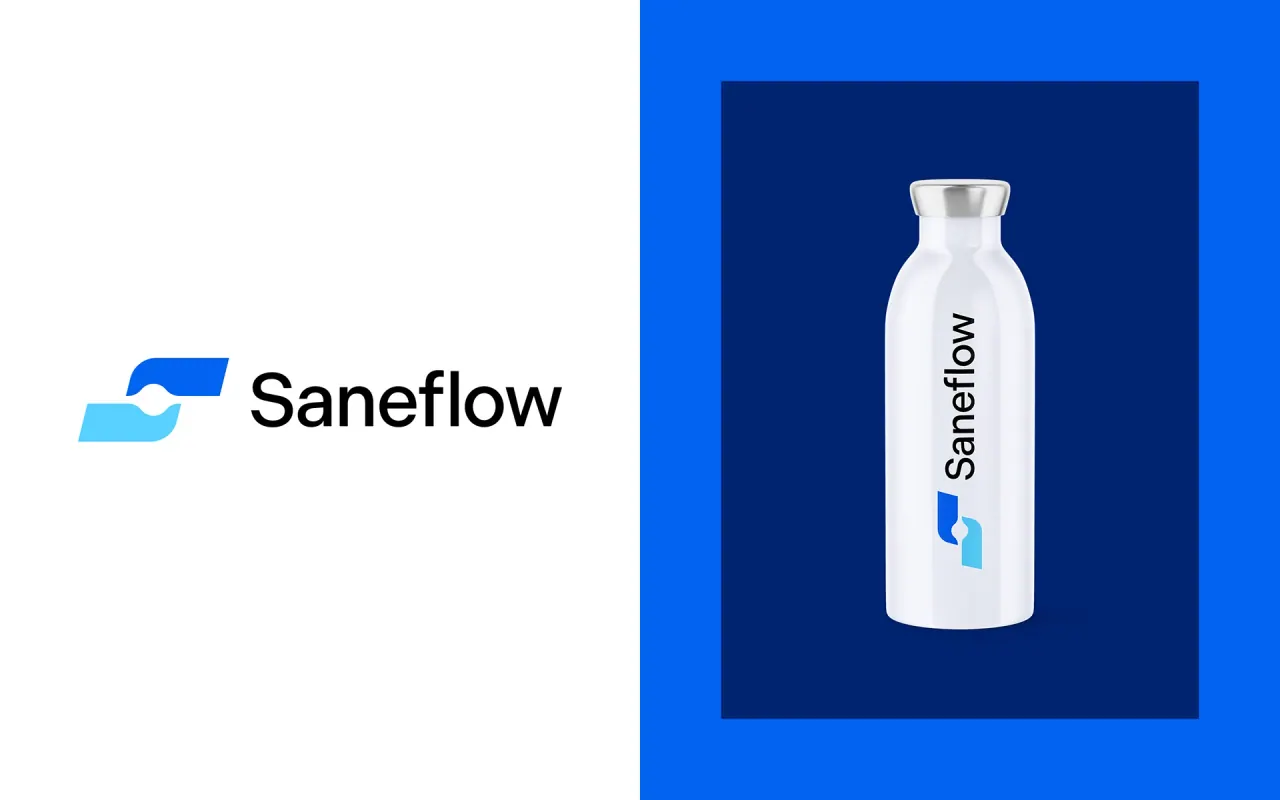 Saneflow — aplicação 2 da identidade visual