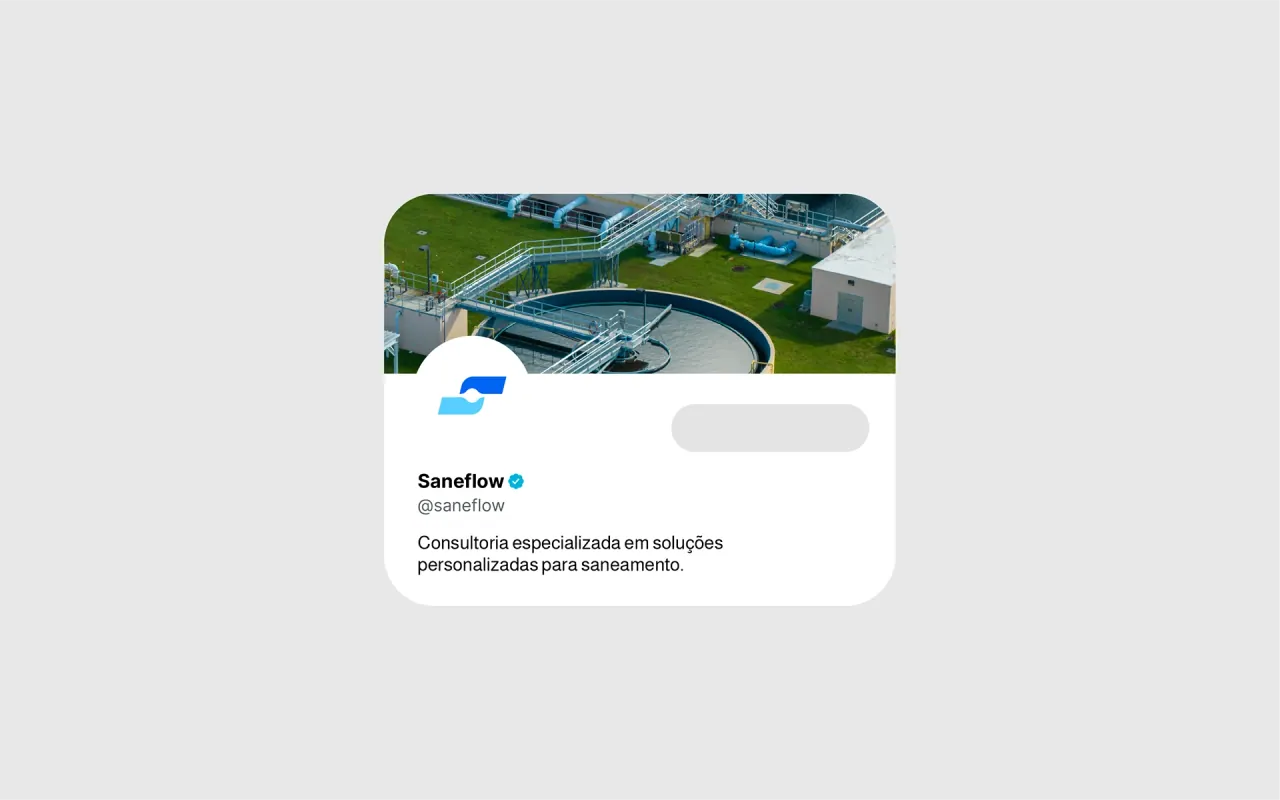 Saneflow — aplicação 3 da identidade visual