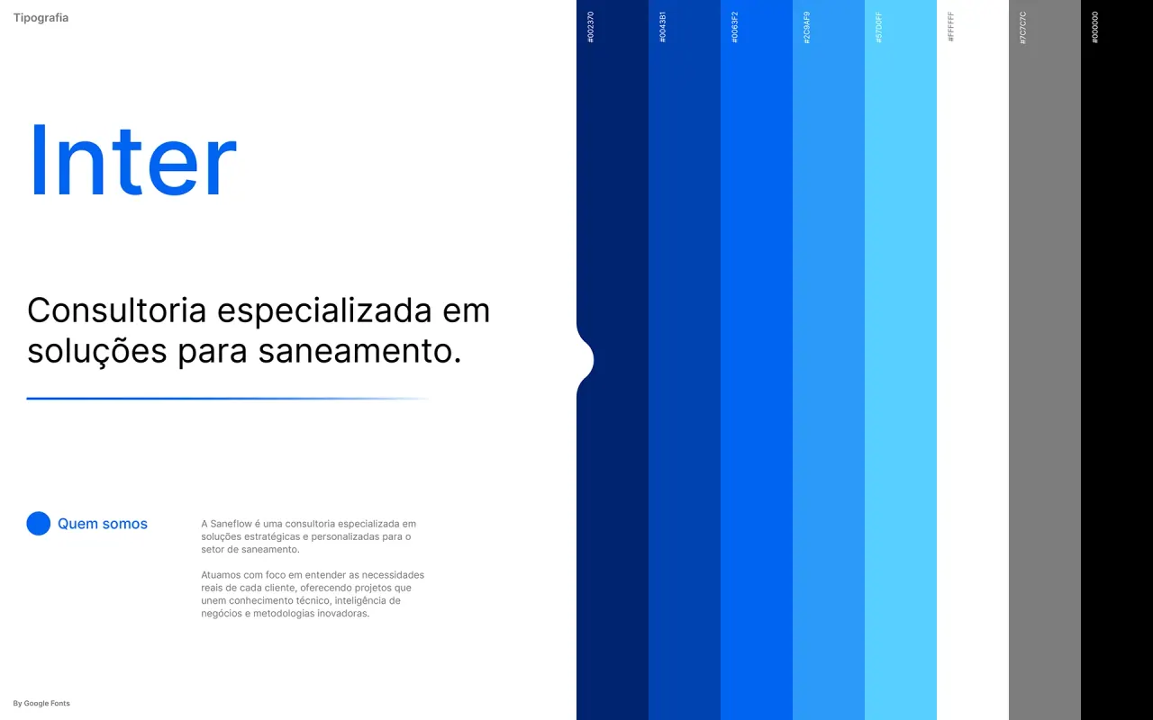 Saneflow — aplicação 9 da identidade visual
