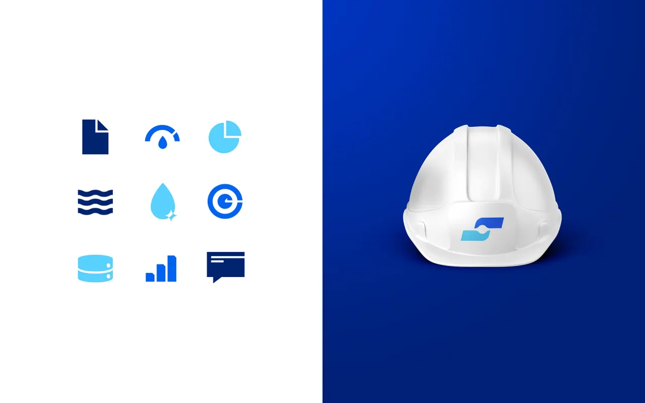 Saneflow — aplicação 14 da identidade visual