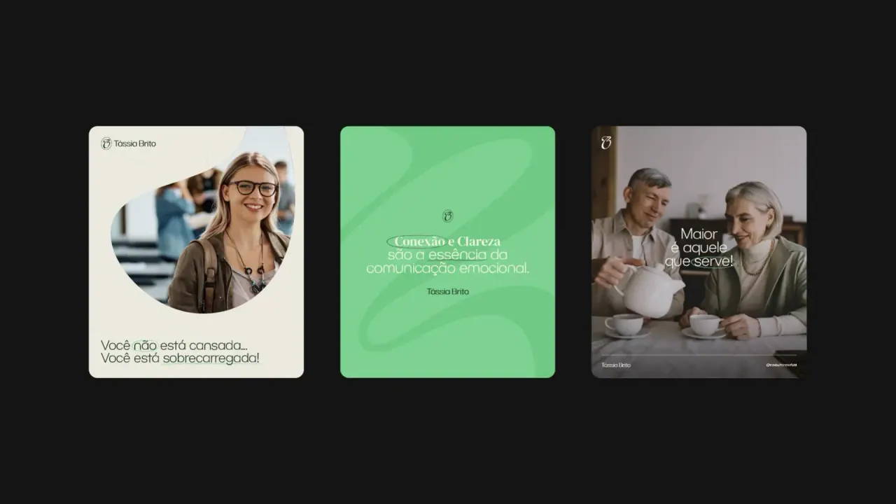 Tássia Brito — aplicação 4 da identidade visual