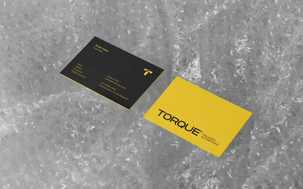 TORQUE Soluções Automotivas — aplicação 9 da identidade visual