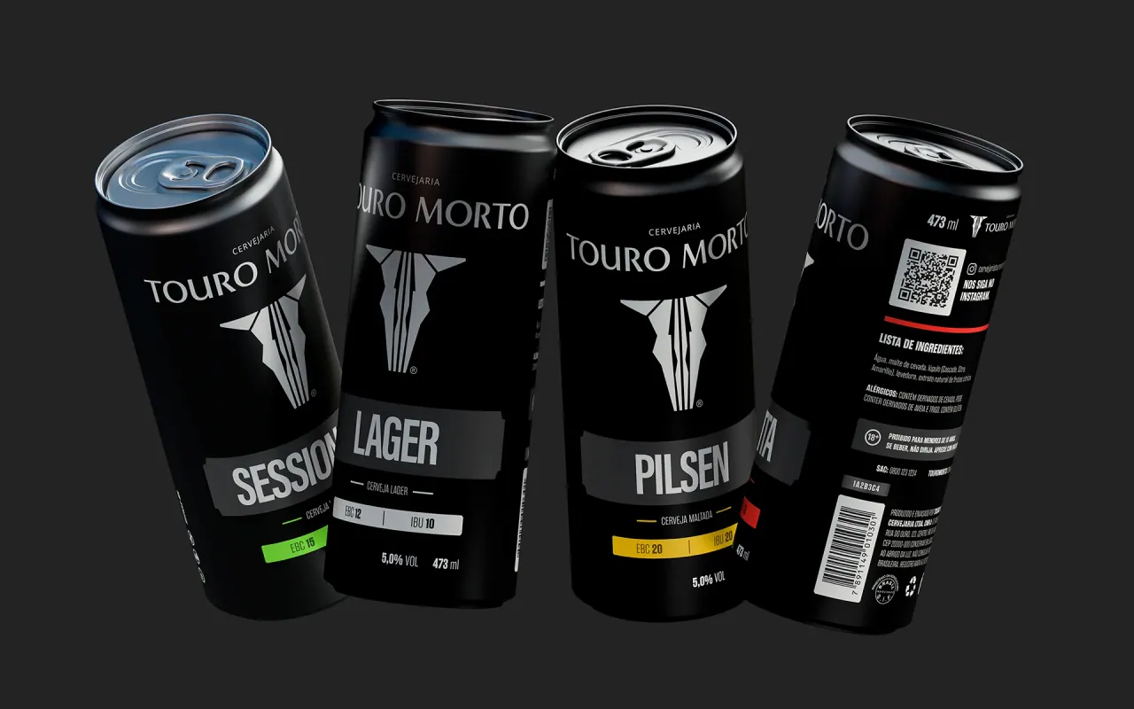 Touro Morto — identidade visual criada pela MILME